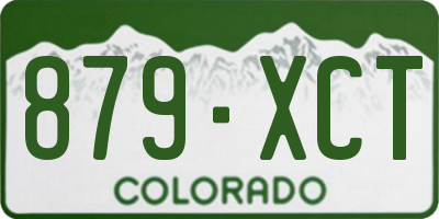 CO license plate 879XCT