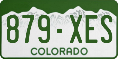 CO license plate 879XES