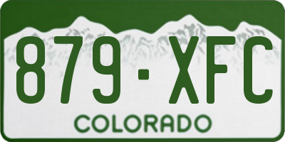 CO license plate 879XFC