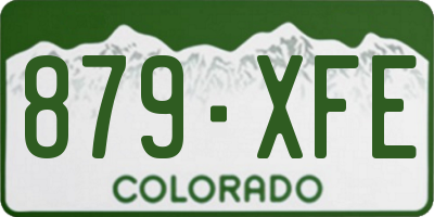 CO license plate 879XFE