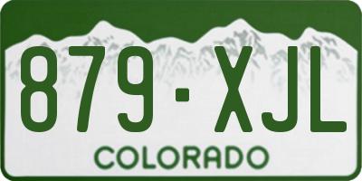 CO license plate 879XJL