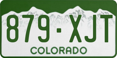 CO license plate 879XJT