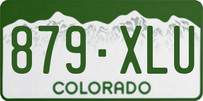 CO license plate 879XLU