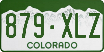 CO license plate 879XLZ