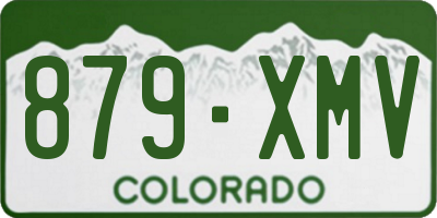 CO license plate 879XMV