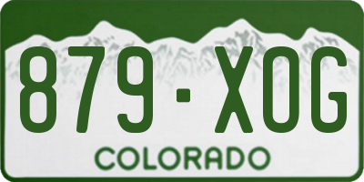 CO license plate 879XOG