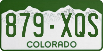CO license plate 879XQS