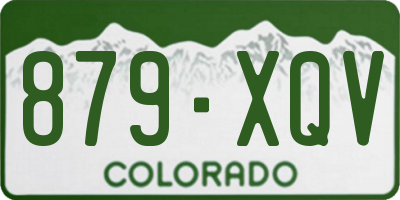 CO license plate 879XQV