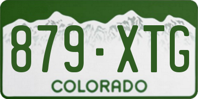 CO license plate 879XTG