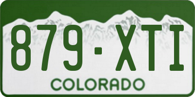 CO license plate 879XTI