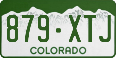 CO license plate 879XTJ