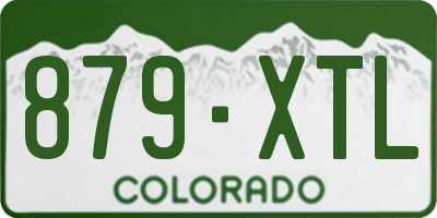 CO license plate 879XTL