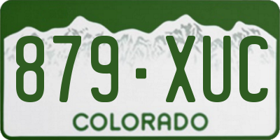 CO license plate 879XUC