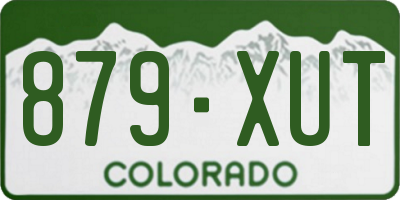 CO license plate 879XUT