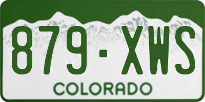CO license plate 879XWS