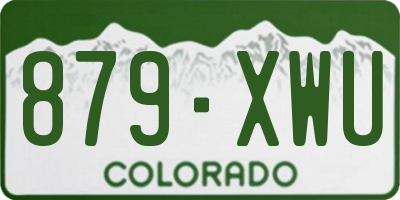 CO license plate 879XWU