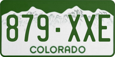CO license plate 879XXE