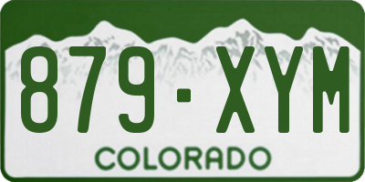 CO license plate 879XYM