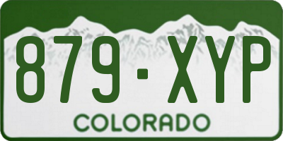 CO license plate 879XYP