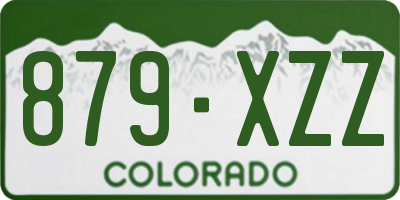 CO license plate 879XZZ