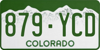 CO license plate 879YCD