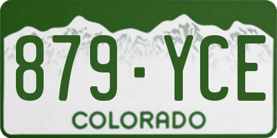 CO license plate 879YCE