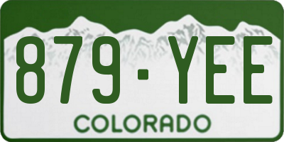 CO license plate 879YEE