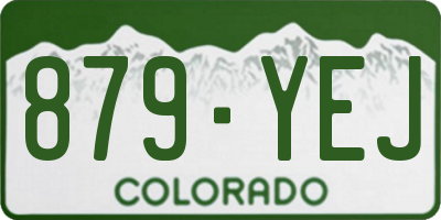 CO license plate 879YEJ
