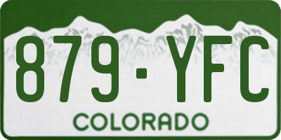 CO license plate 879YFC