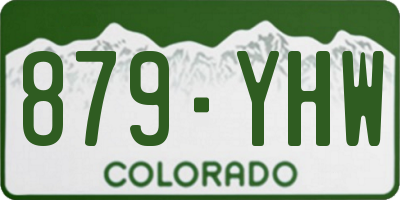 CO license plate 879YHW