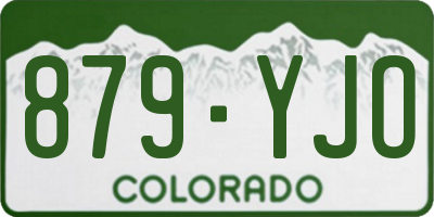 CO license plate 879YJO