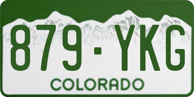 CO license plate 879YKG
