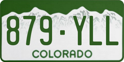 CO license plate 879YLL