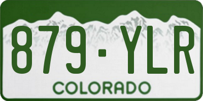 CO license plate 879YLR