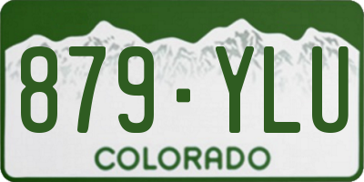 CO license plate 879YLU