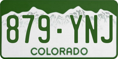 CO license plate 879YNJ