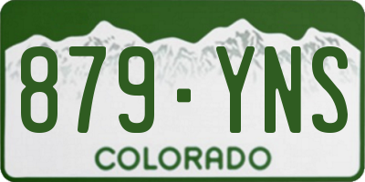 CO license plate 879YNS