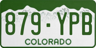 CO license plate 879YPB