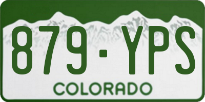 CO license plate 879YPS
