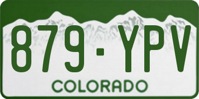 CO license plate 879YPV