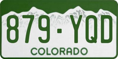 CO license plate 879YQD