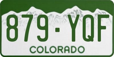 CO license plate 879YQF