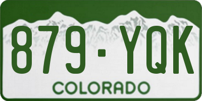 CO license plate 879YQK