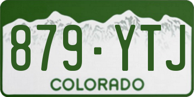 CO license plate 879YTJ