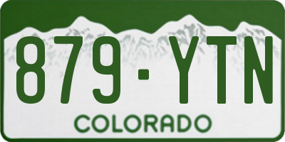 CO license plate 879YTN