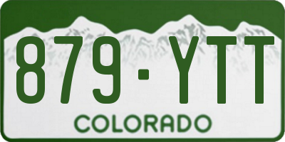 CO license plate 879YTT