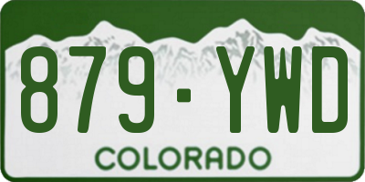 CO license plate 879YWD
