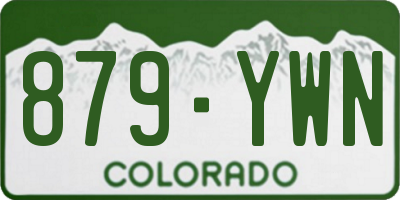 CO license plate 879YWN