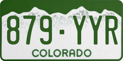 CO license plate 879YYR