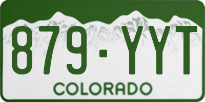 CO license plate 879YYT
